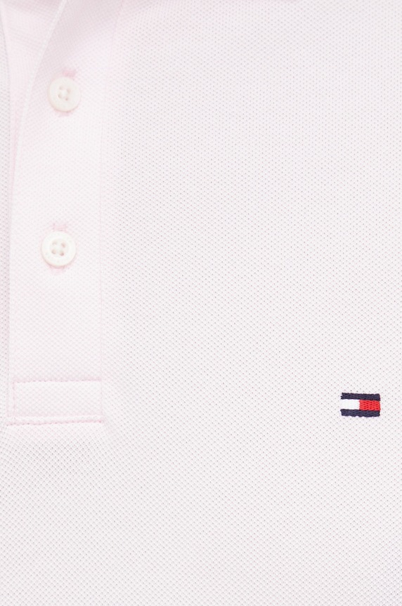 Tommy Hilfiger polo bawełniane MW0MW17771.PPYY różowy