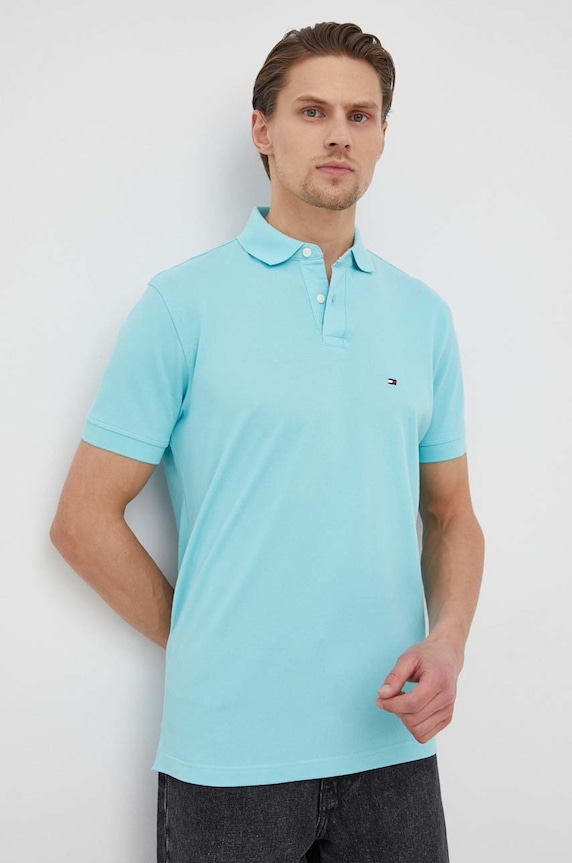 Tommy Hilfiger Tricou Polo turcoaz MW0MW17770.PPYY