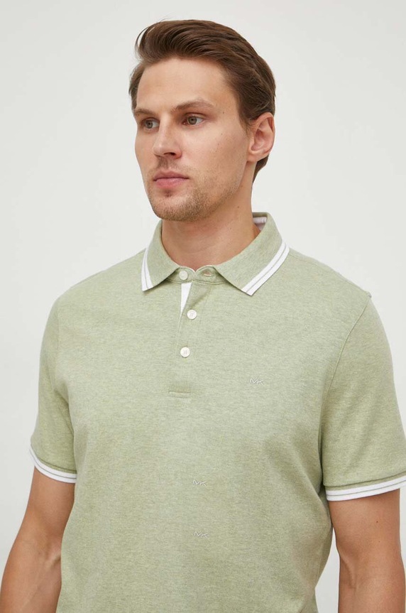 Michael Kors polo bawełniane zielony CS2512720B