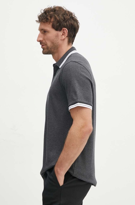 Bavlněné polo tričko Michael Kors šedá CS2512720B