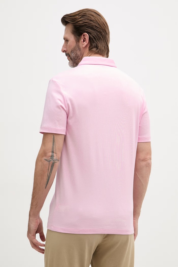 Odzież Michael Kors polo męskie bawełniane CS15073C93 różowy