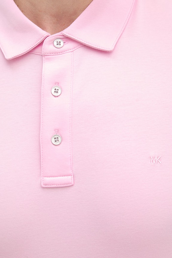 Michael Kors polo męskie bawełniane CS15073C93 różowy