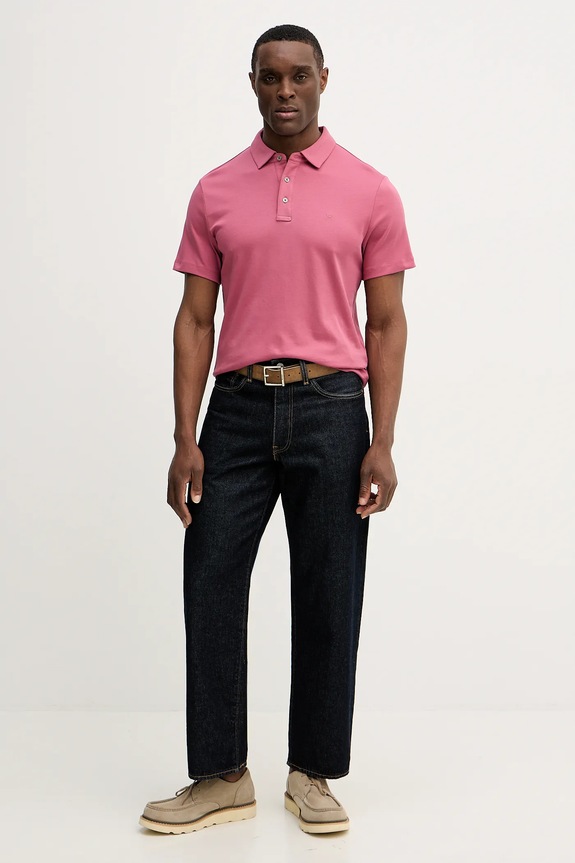 Michael Kors polo muški od pamuka CS15073C93 roza SS26
