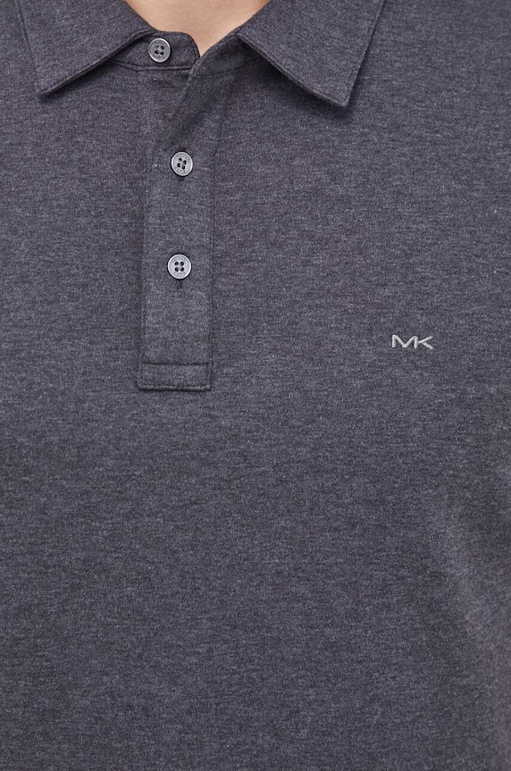 Michael Kors polo tričko pánske bavlnené CS15073C93 sivá