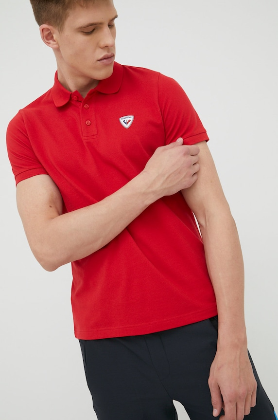 Rossignol polo bawełniane bawełna czerwony RLKMY01