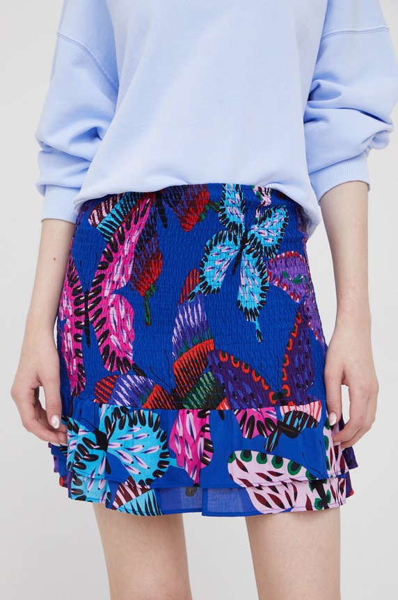 Desigual spódnica 22SWMW29 casual niebieski 22SWMW29
