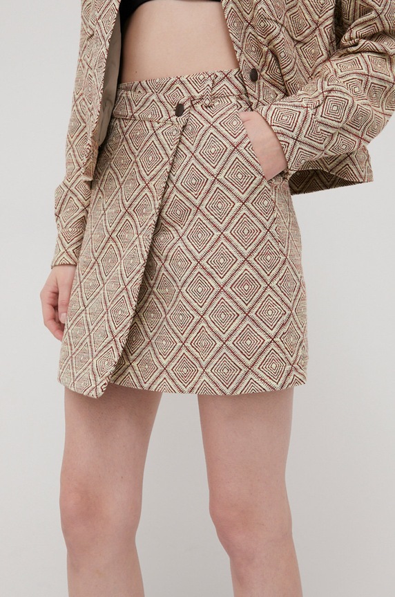 Suknja Samsoe Samsoe F22100069 zelena SS22