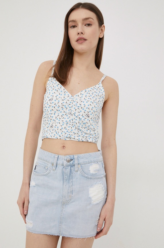 Τζιν φούστα Superdry W7210192A.5DE μπλε SS22