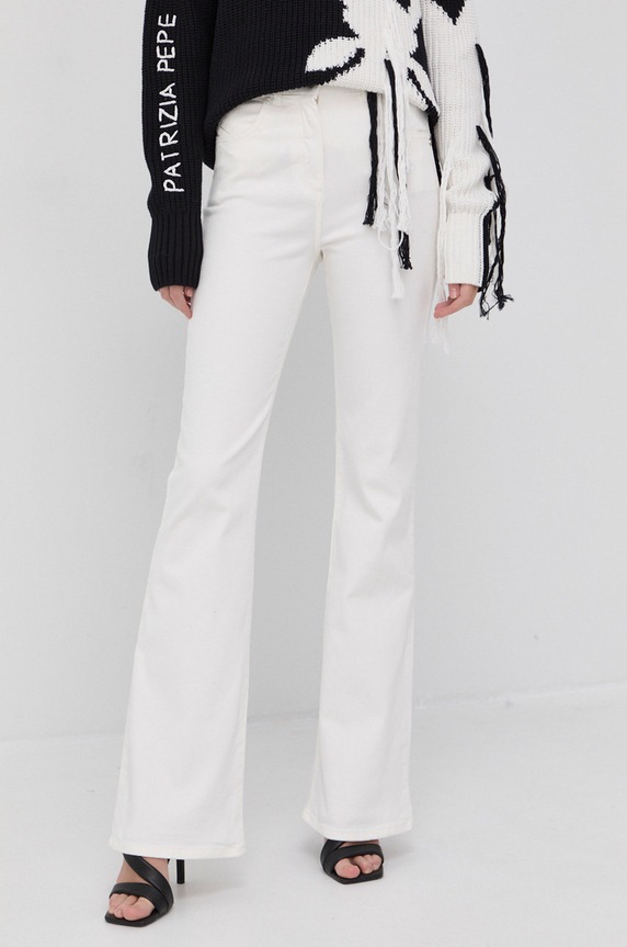 Patrizia Pepe Jeansy biały CP0937.DS04