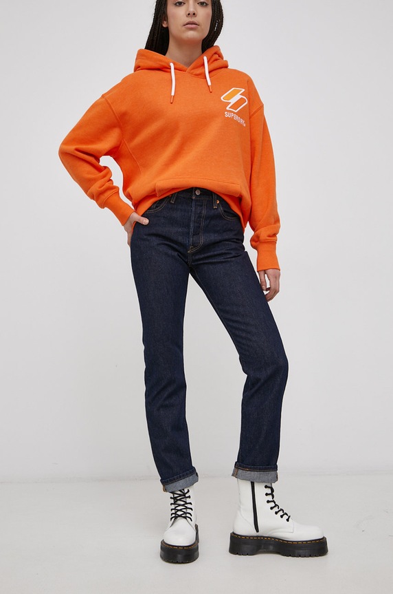 Levi's jeansy 501® JEANS FOR WOMEN granatowy 12501.0384
