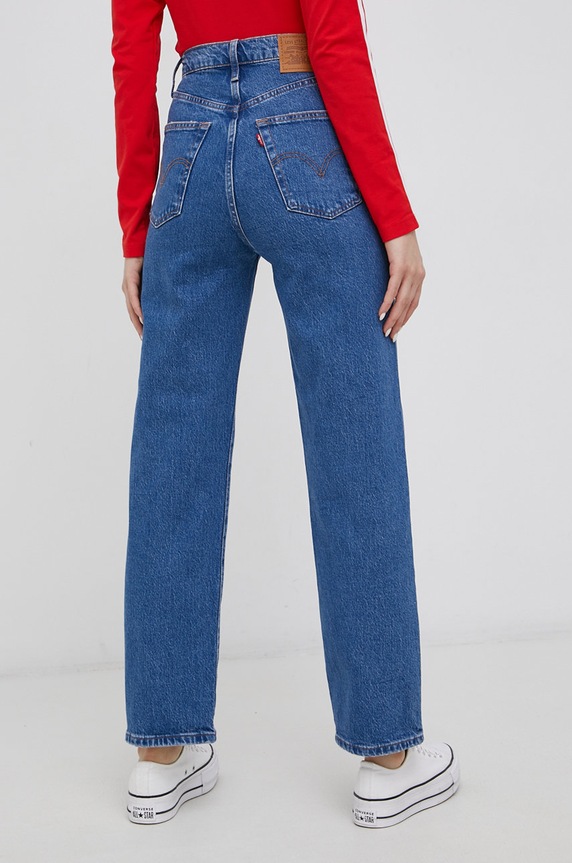 Odjeća Traperice Levi's Ribcage Straight Ankle RIBCAGE STRAIGHT ANKLE 72693.0117 plava