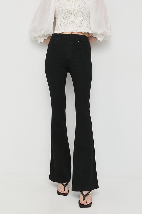 Spanx spodnie z elastanem czarny 20326R