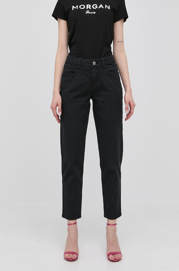 Morgan jeansy 221.PBASIL czarny SS22