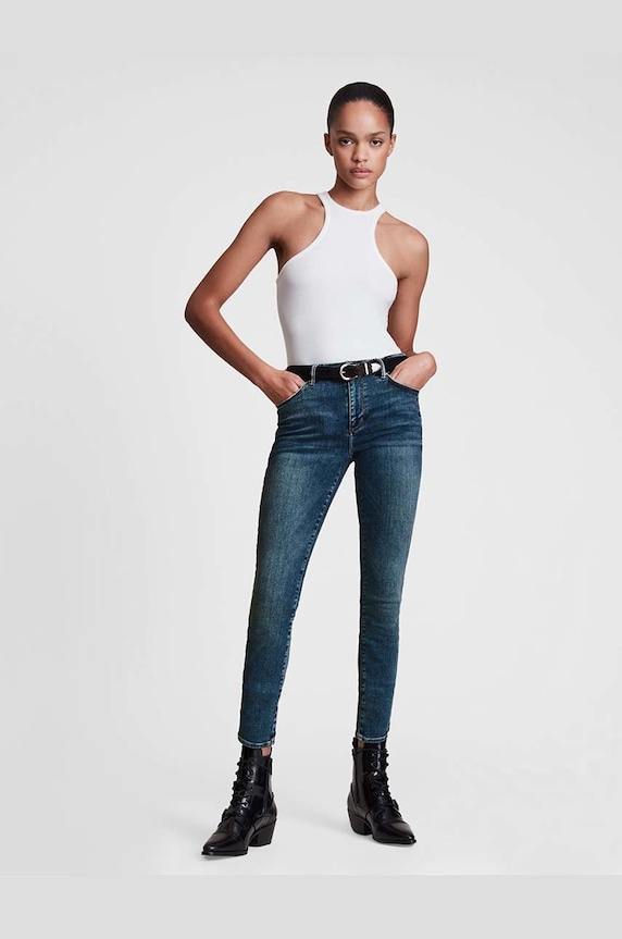 Odzież AllSaints Jeansy MILLER SIZEME JEAN WE623V niebieski