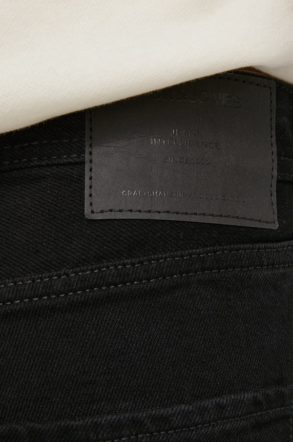 Bavlnené rifle Jack & Jones Eddie čierna 12204997.BlackDenim