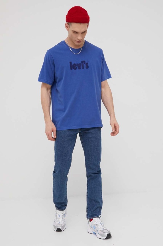 Levi's jeansy 502 29507.0555 granatowy SS25