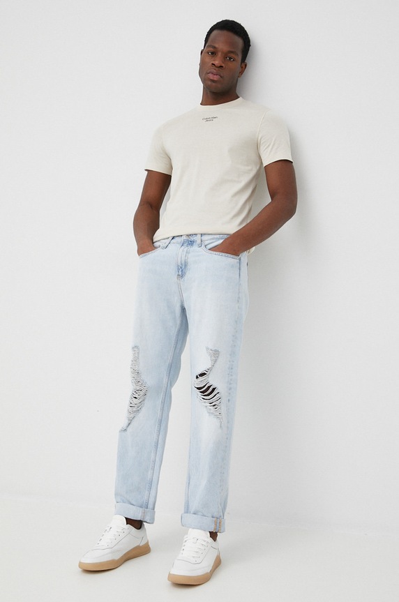 Calvin Klein Jeans jeansy J30J320460.PPYY J30J320460.PPYY niebieski SS22