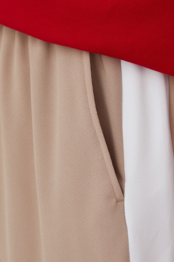 Hlače Tommy Hilfiger bež WW0WW33446.PPYY