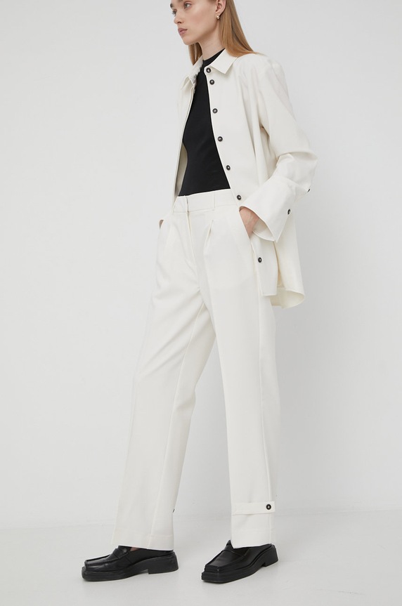 Herskind pantaloni drept bej 4336519