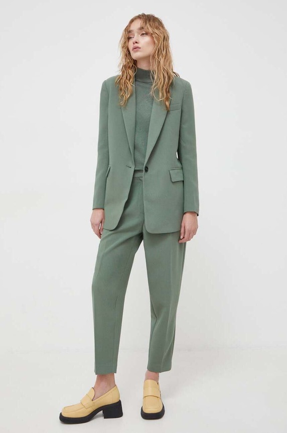 Bruuns Bazaar spodnie CindySus Dagny pants zielony BBW2393
