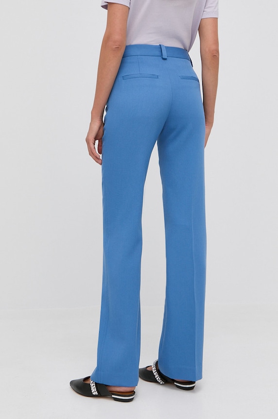 Ruházat Victoria Beckham gyapjú nadrág 1122WTR003168A kék