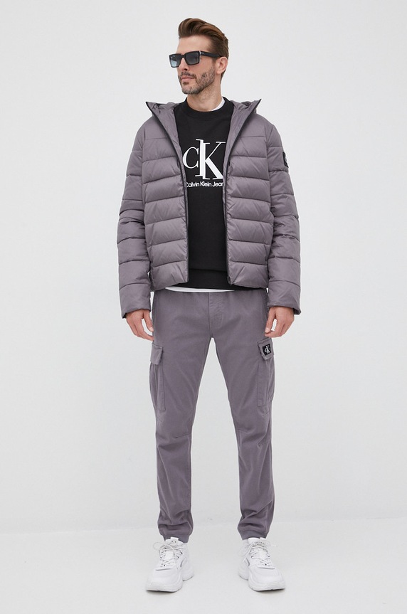 Nohavice Calvin Klein Jeans J30J319650.PPYY fialová SS22