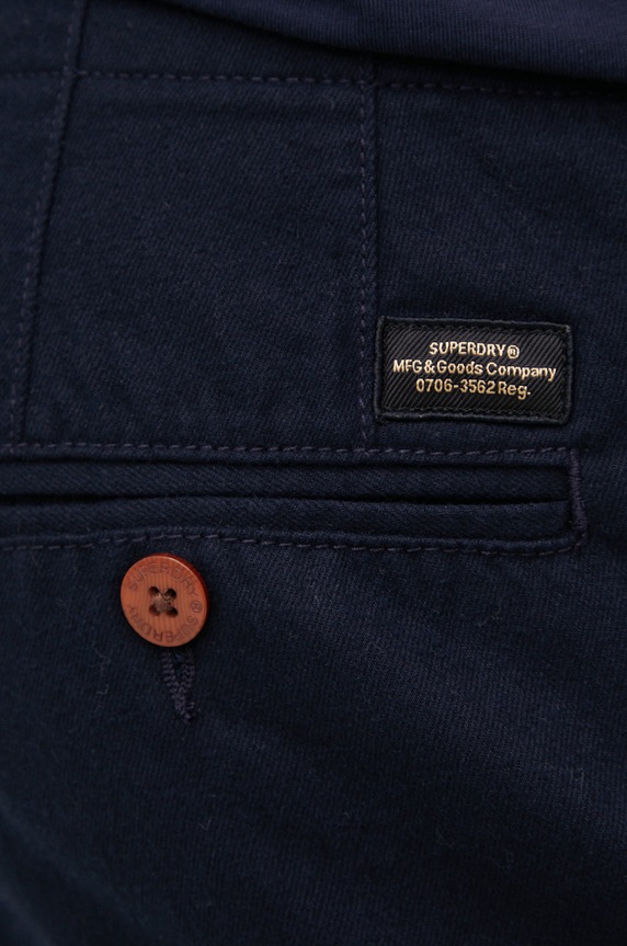 Pamučne hlače Superdry mornarsko plava M7010689A.17G