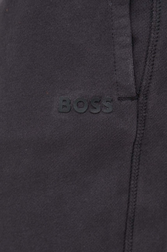 BOSS spodnie dresowe bawełniane BOSS ORANGE czarny 50472661