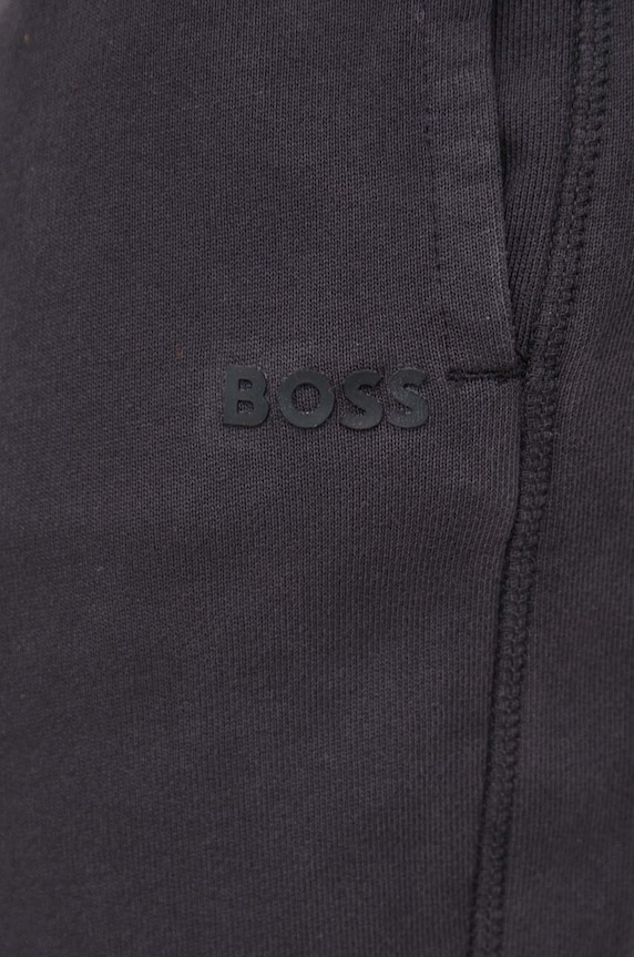 BOSS spodnie dresowe bawełniane BOSS ORANGE czarny 50472661