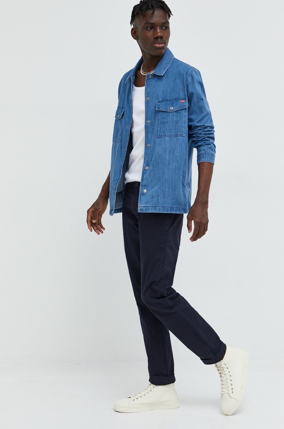 HUGO spodnie 50468314 50468314 granatowy AW19