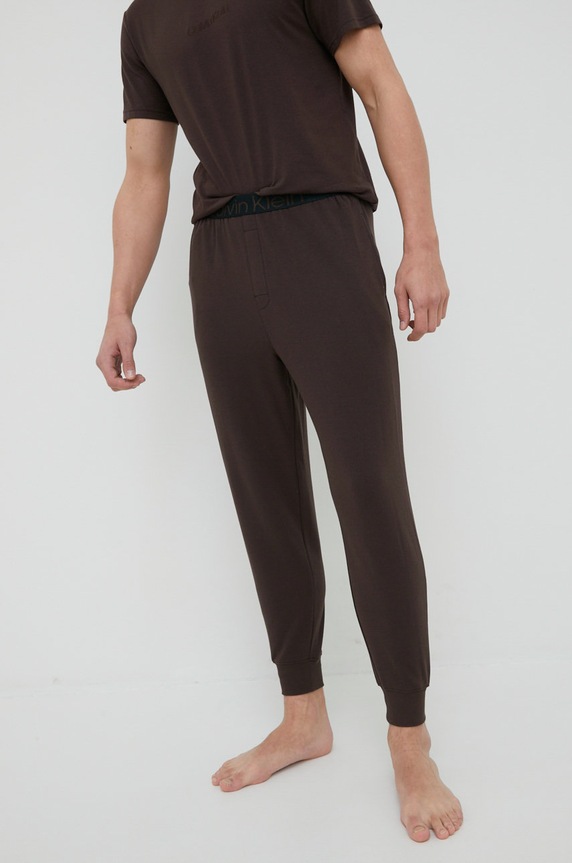 Odzież Calvin Klein Underwear spodnie dresowe 000NM2263E.PPYY brązowy
