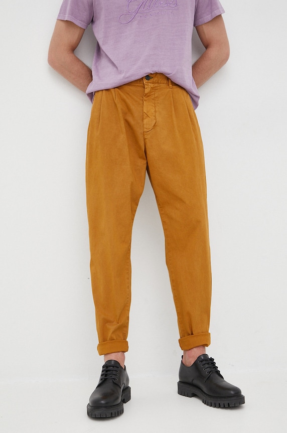 Desigual pantaloni 22SMPW08 galben SS22