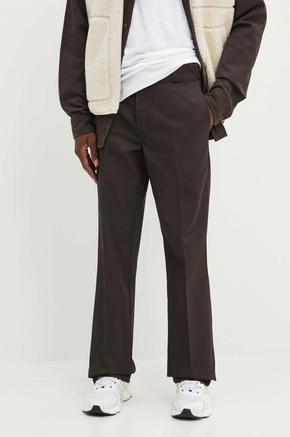 Dickies pantaloni 874 tessuto marrone DK0A4XK6BLK