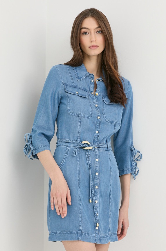 Patrizia Pepe rochie mini albastru 2A2345.D9A0