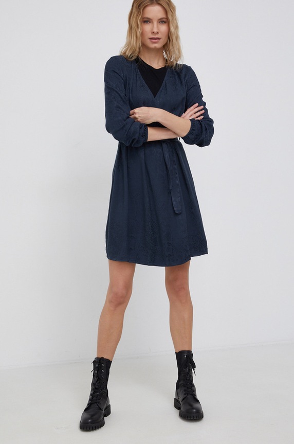 Φόρεμα Superdry W8010919A.98T σκούρο μπλε SS22