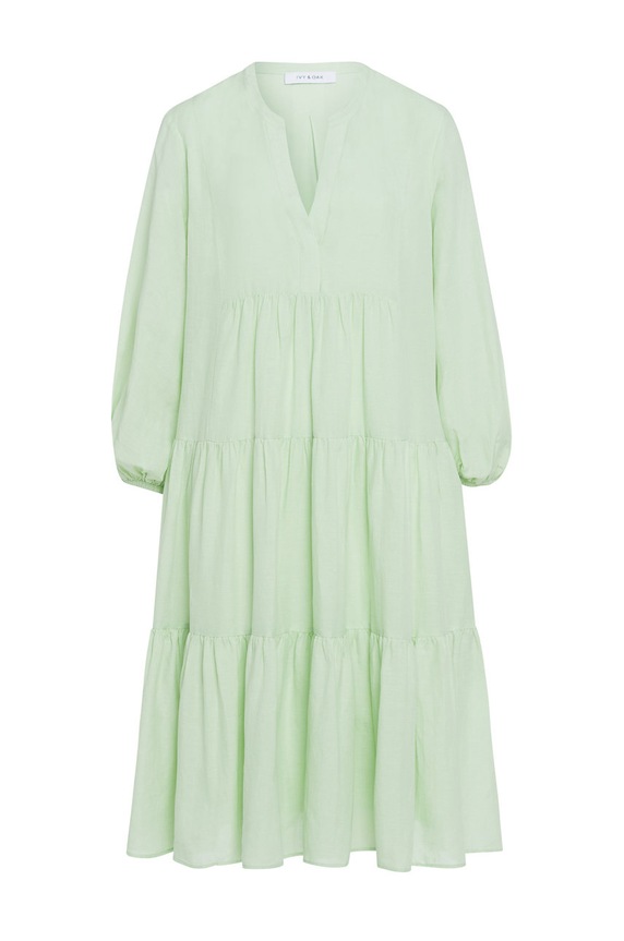 Ivy & Oak vászonruha IO1122S7488 zöld