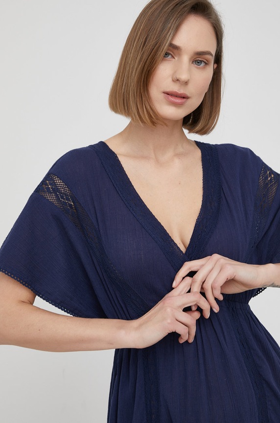 Bavlněné šaty Pepe Jeans Kaia námořnická modř PL953049.583