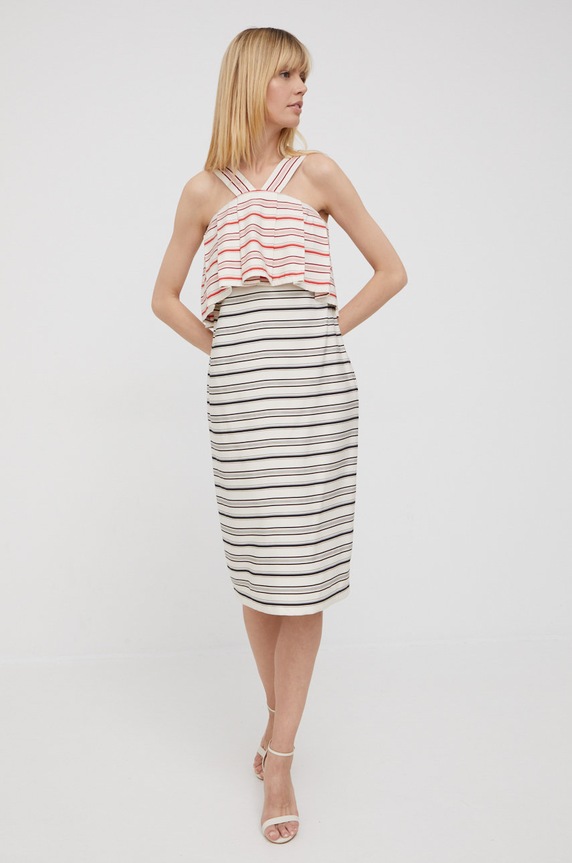 Платье Sisley 44TGLV01B.902 бежевый SS22