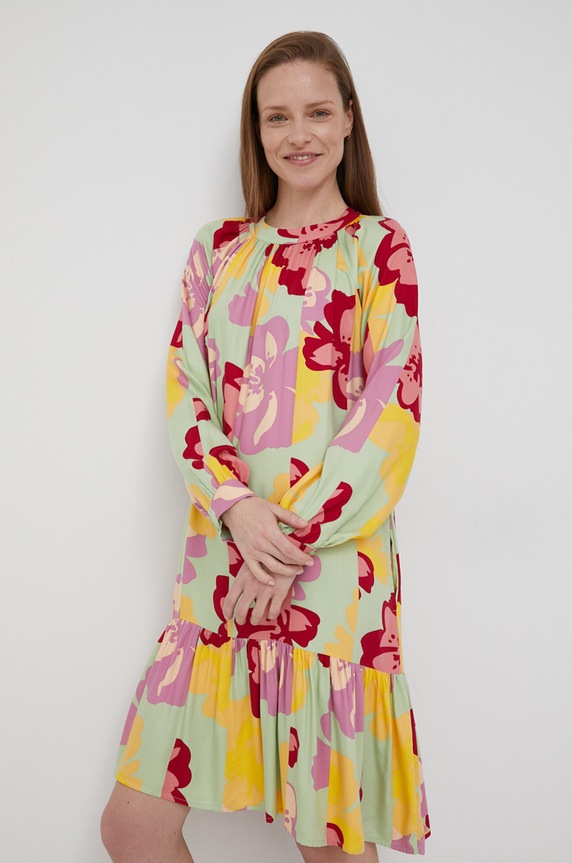 United Colors of Benetton sukienka casual multicolor 4FYADV00J.69C