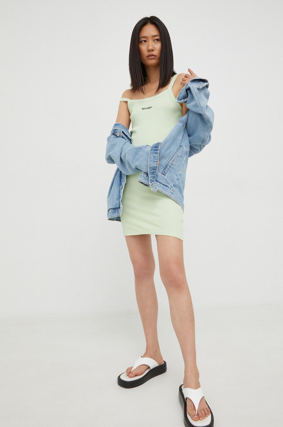 Wrangler rochie W9R1DGXVY verde SS22