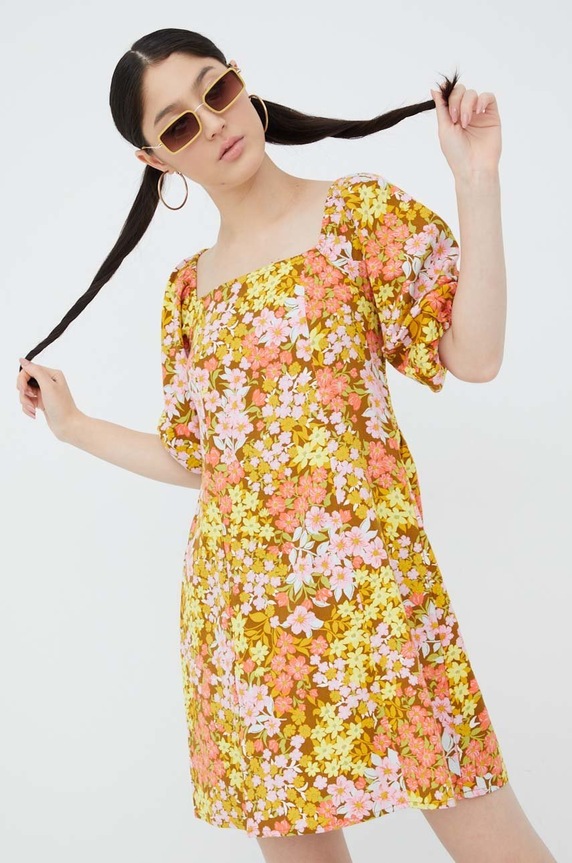 Billabong vestito mini giallo C3DR29BIP2