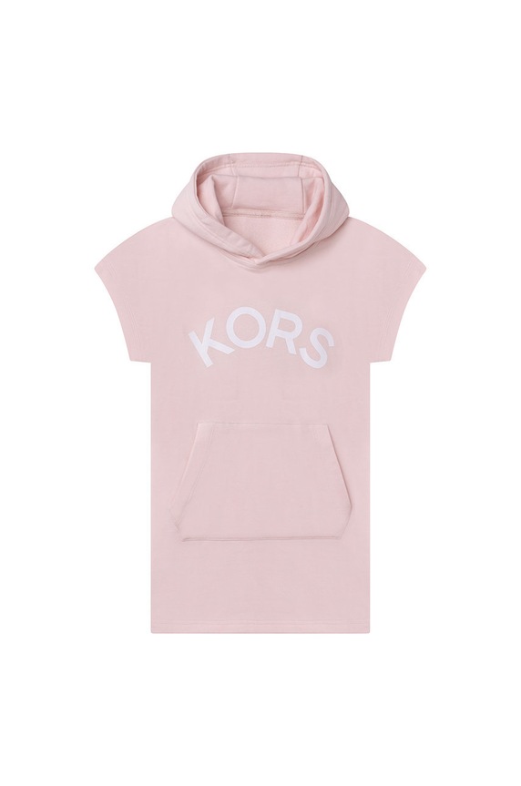 Dievčenské bavlnené šaty Michael Kors bavlna ružová R12103.156