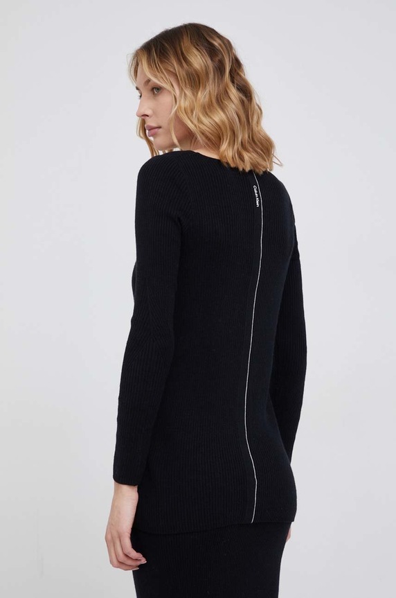 Odzież Calvin Klein Sweter z domieszką wełny K20K203477.PPYY czarny