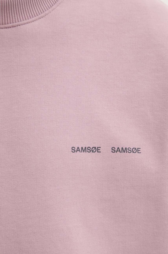 Samsoe Samsoe bluza bawełniana Norsbro M00018103 różowy