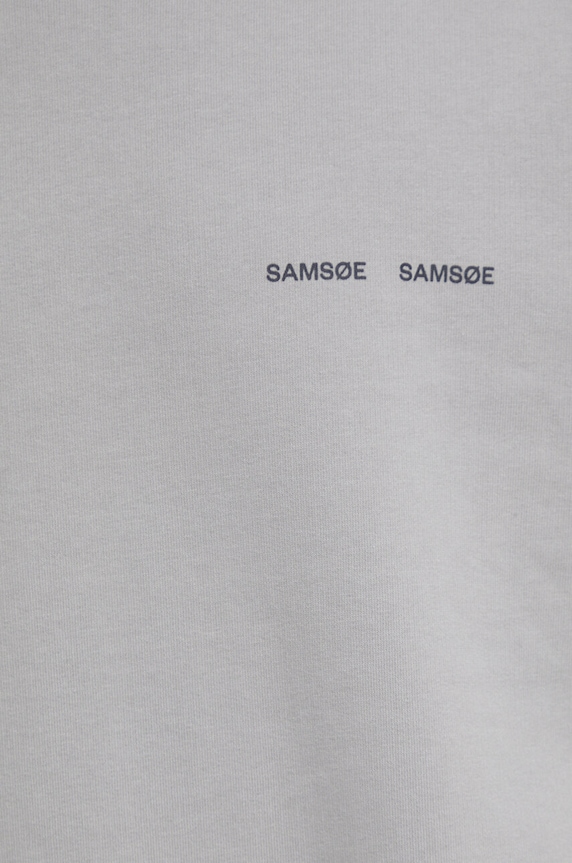 Samsoe Samsoe bluza bawełniana Norsbro M00018103 szary
