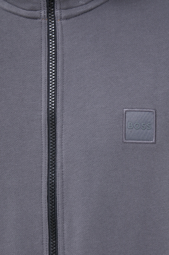 BOSS pamut melegítőfelső BOSS CASUAL 50468428 szürke
