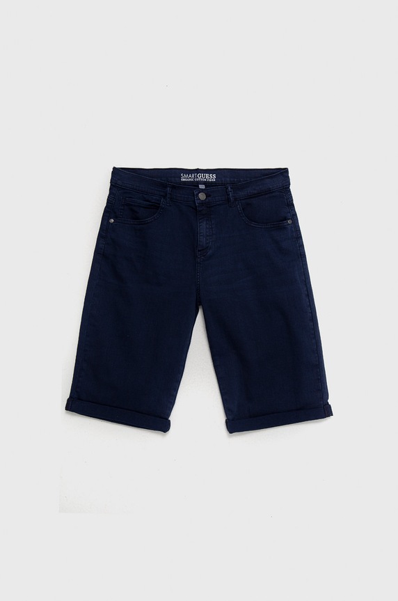 Dětské kraťasy Guess s elastanem námořnická modř L1RD03.WE620