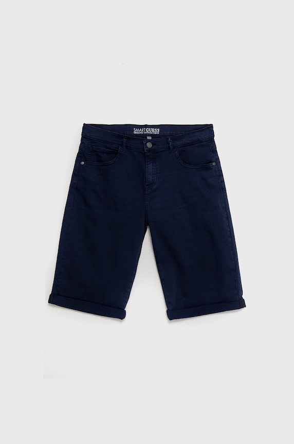 Dětské kraťasy Guess s elastanem námořnická modř L1RD03.WE620
