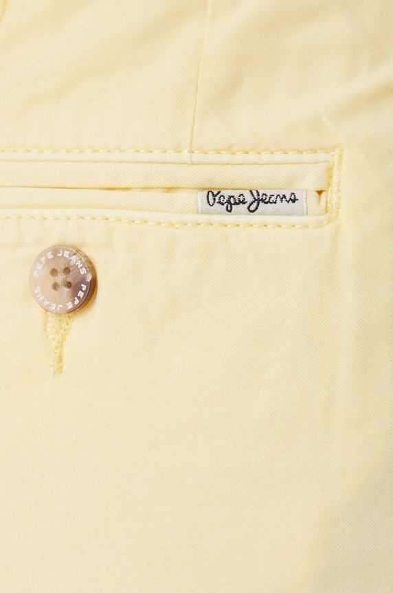 Pepe Jeans szorty bawełniane BALBOA SHORT żółty PL800994YF2.022