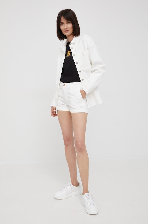 Bavlnené šortky Pepe Jeans Balboa Short PL800994YF2.800 biela SS22